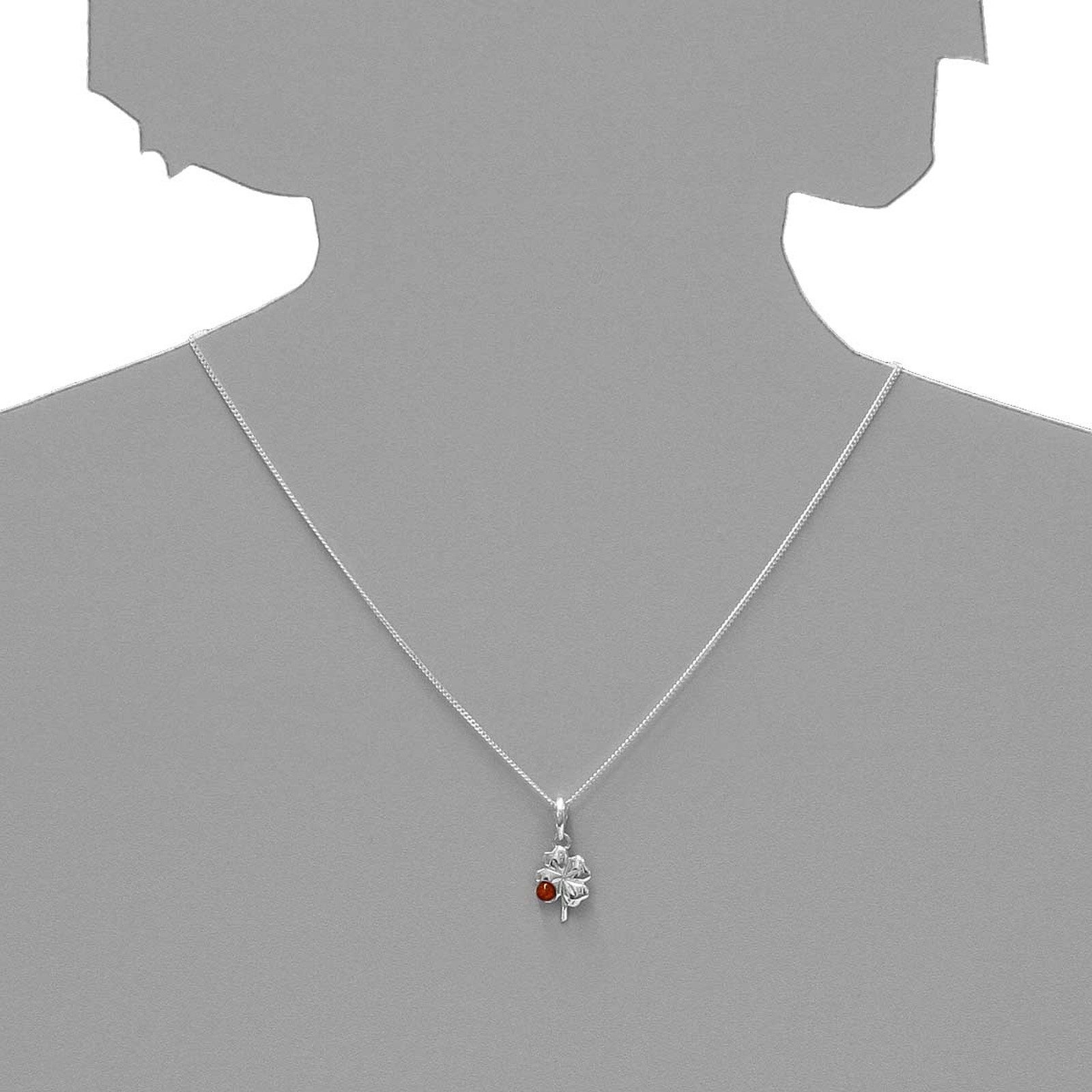 OSTSEE-SCHMUCK Kettenanhänger Ostsee-Schmuck Anhänger Kleeblatt Anhänger Kleeblatt (1-tlg)