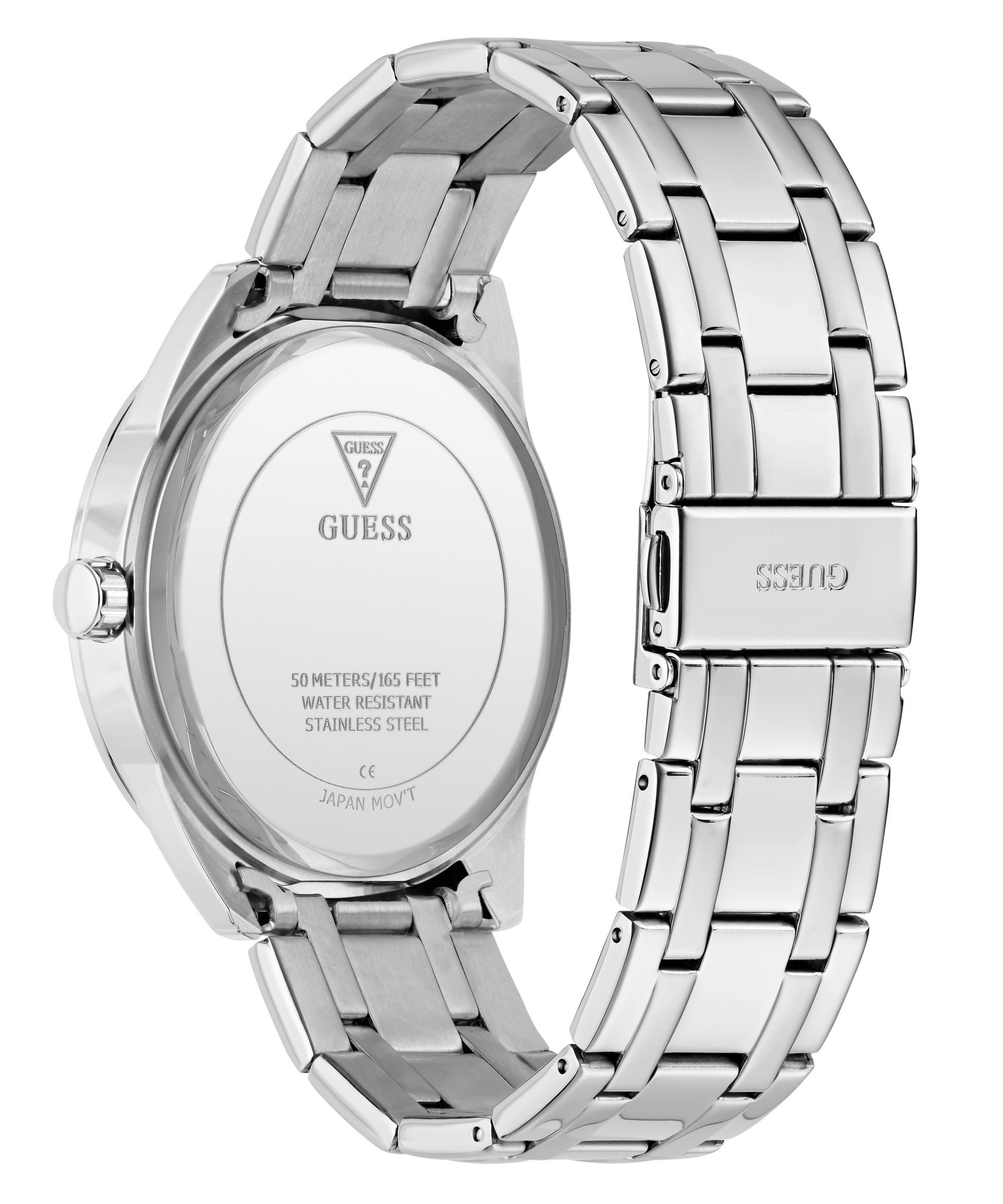 Guess Quarzuhr ELLIOT GW1008G1, (Set, 2-tlg., mit Wechselband), Armbanduhr, Herrenuhr, Edelstahlarmband, Ideal auch als Geschenk