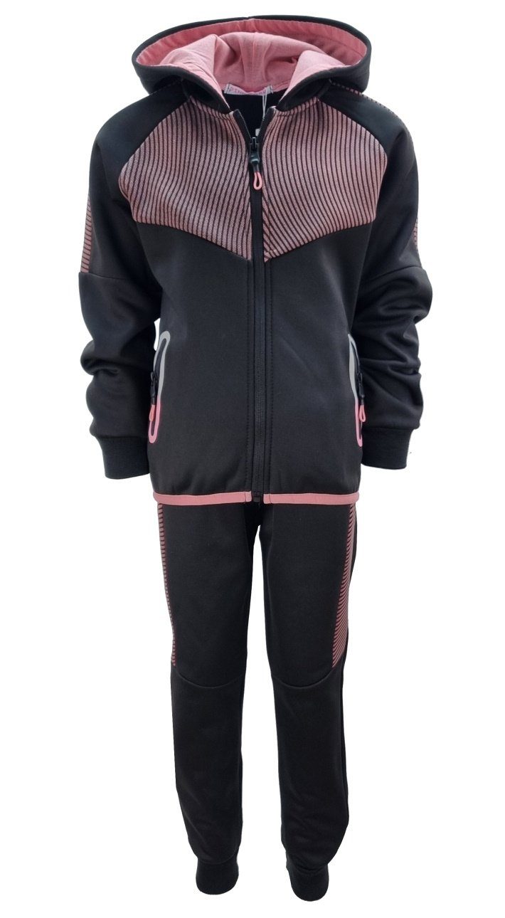 Girls Fashion Sweatanzug Jogginganzug, Freizeitset, gefüttert, Jacke + Jogginghose, R20-MF876