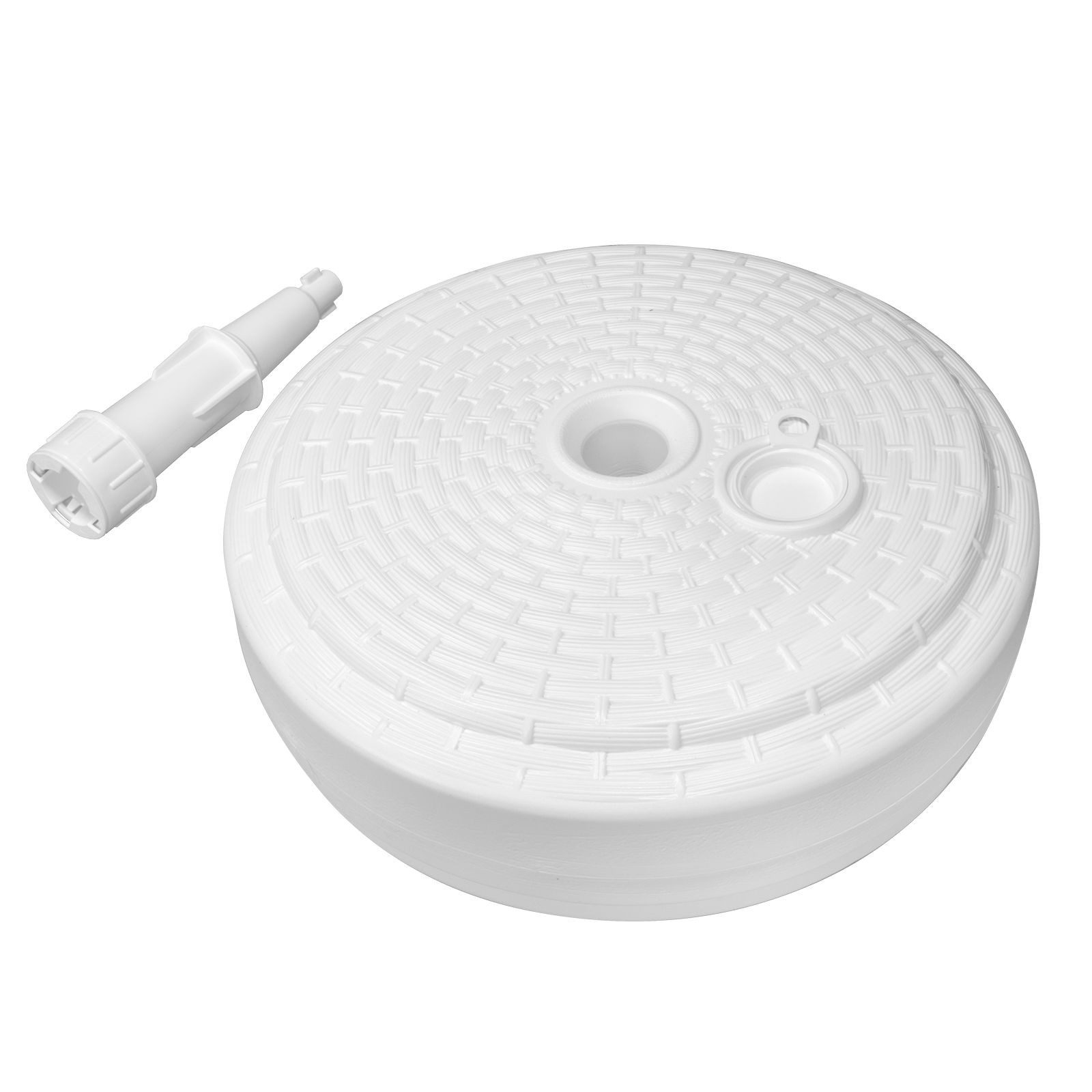 Fixkraft Kunststoffschirmständer Schirmständer rund weiß günstig online kaufen