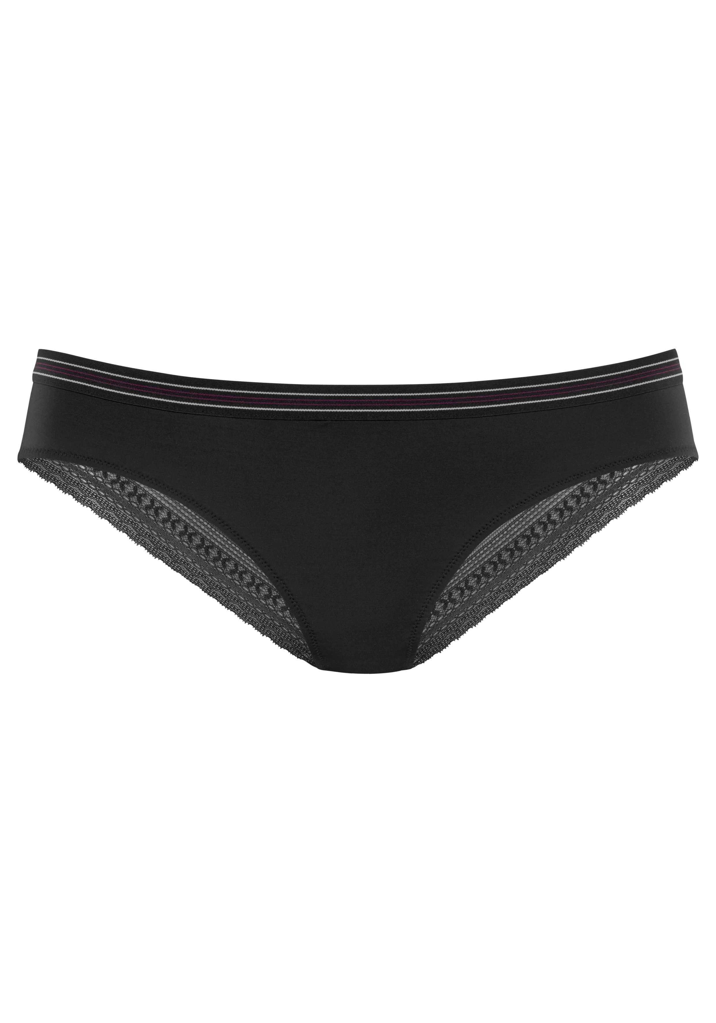 s.Oliver Bikinislip (Packung, 2-St) mit zarter Spitze hinten