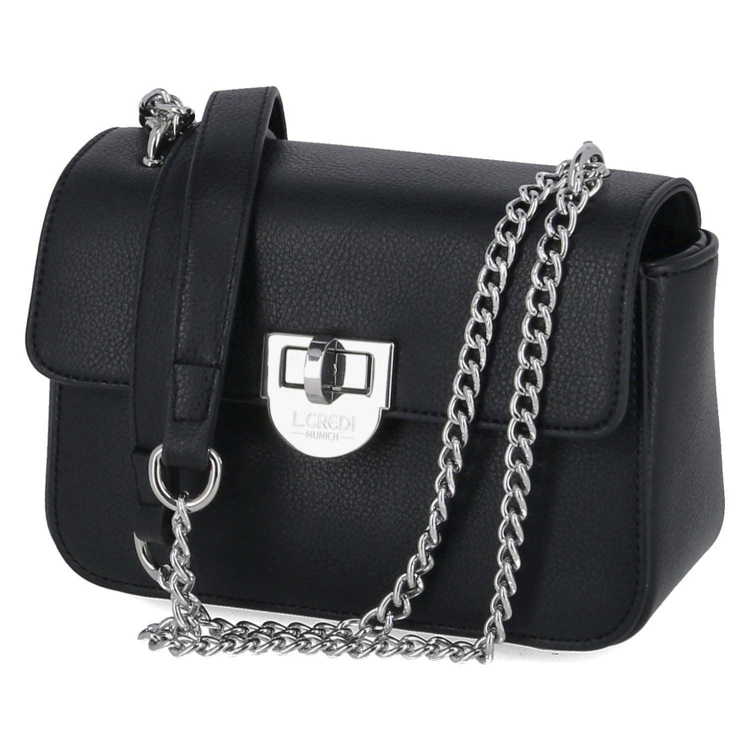 L. CREDI Handtasche L.Credi 1006615/200 Damen Umhängetaschen Synthetik black