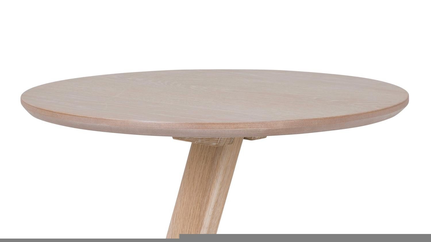 Möbel Akut Couchtisch Beistelltisch Ollie Eiche natur furniert Gestell massiv 50 cm – Bild 5 von 5