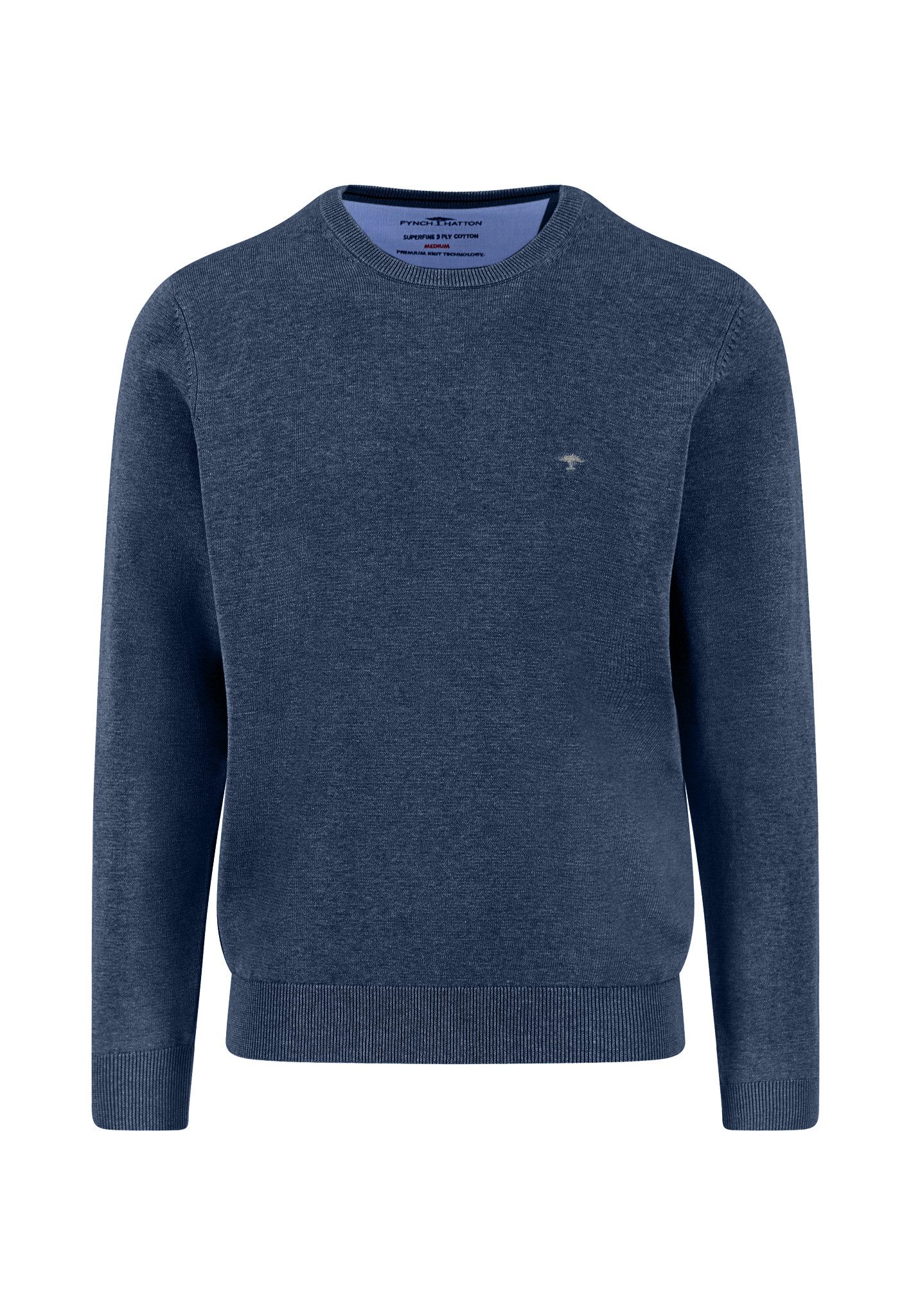 FYNCH-HATTON Strickpullover O-Neck, Superfine night günstig online kaufen