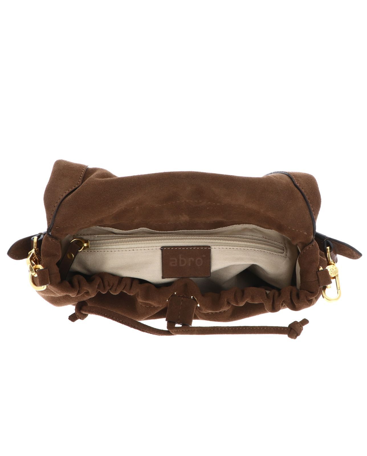 Abro Schultertasche Shoulder Bag Temi, aus echtem Rindsleder