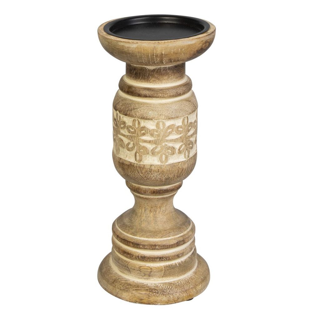 MICA Teelichthalter Kerzenständer rund - ca. 23 x 9,5 cm