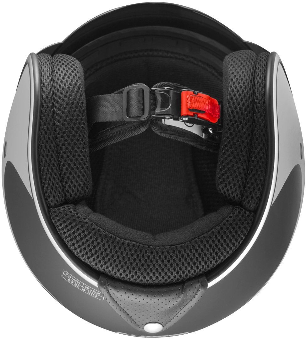 Bogotto Motorradhelm V537 Wogi Jethelm, Integriertes Sonnenvisier