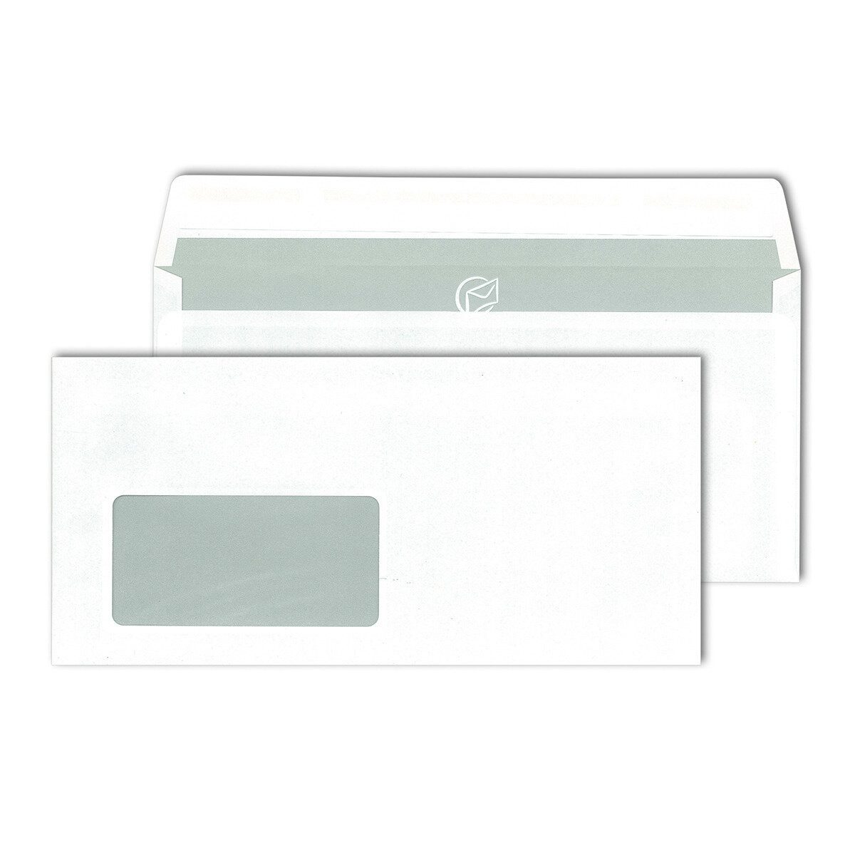 mayer-network GmbH Briefumschlag Briefhülle - C6/5 weiß haftklebend Innendruck 80 g/qm 500 Stück.