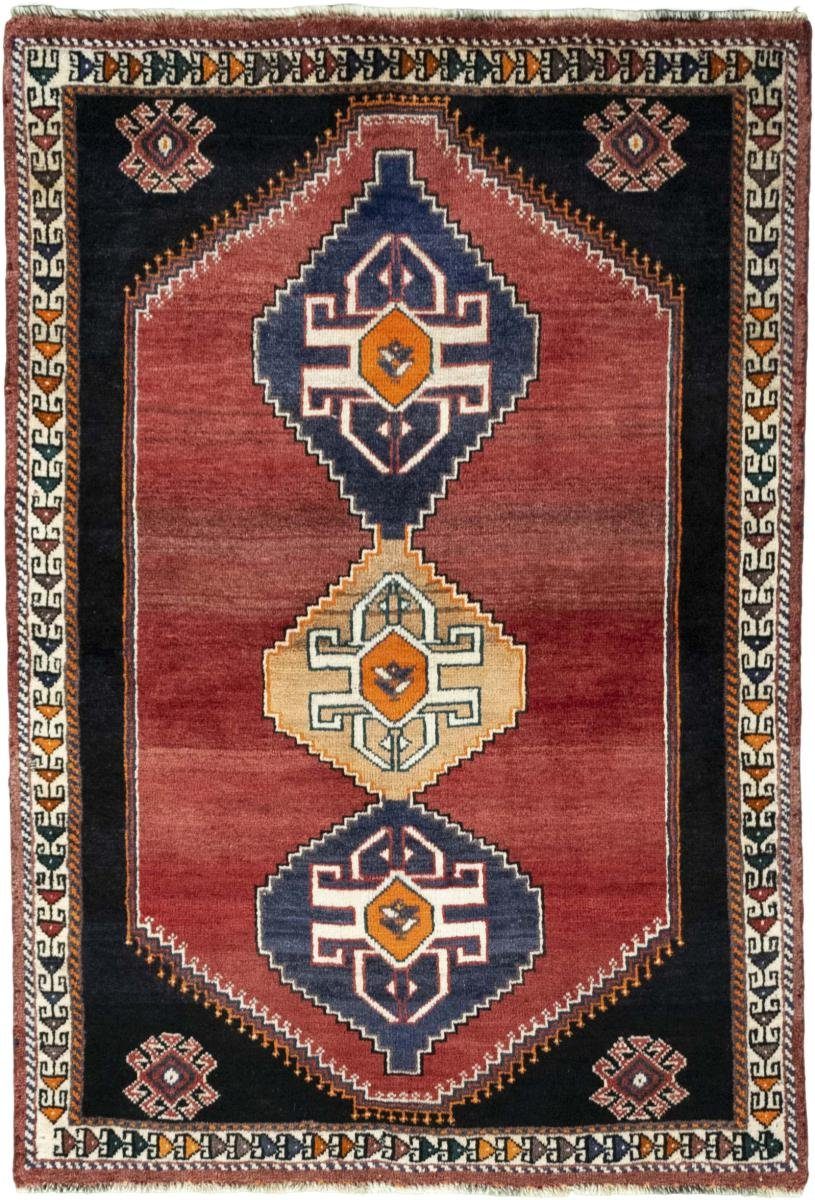 Orientteppich Shiraz 104x151 Handgeknüpfter Orientteppich / Perserteppich, Nain Trading, rechteckig, Höhe: 10 mm