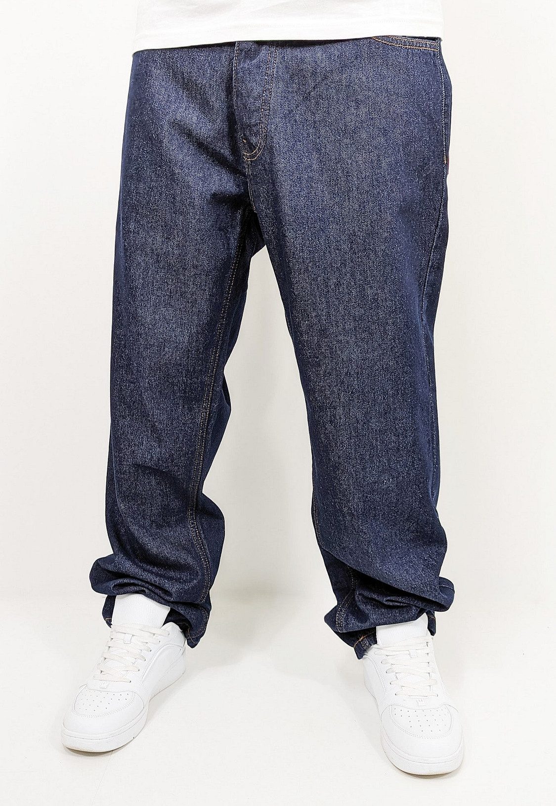 Regular-fit-Jeans Bequem mit Logodruck Denim Minimal Baggy Pants