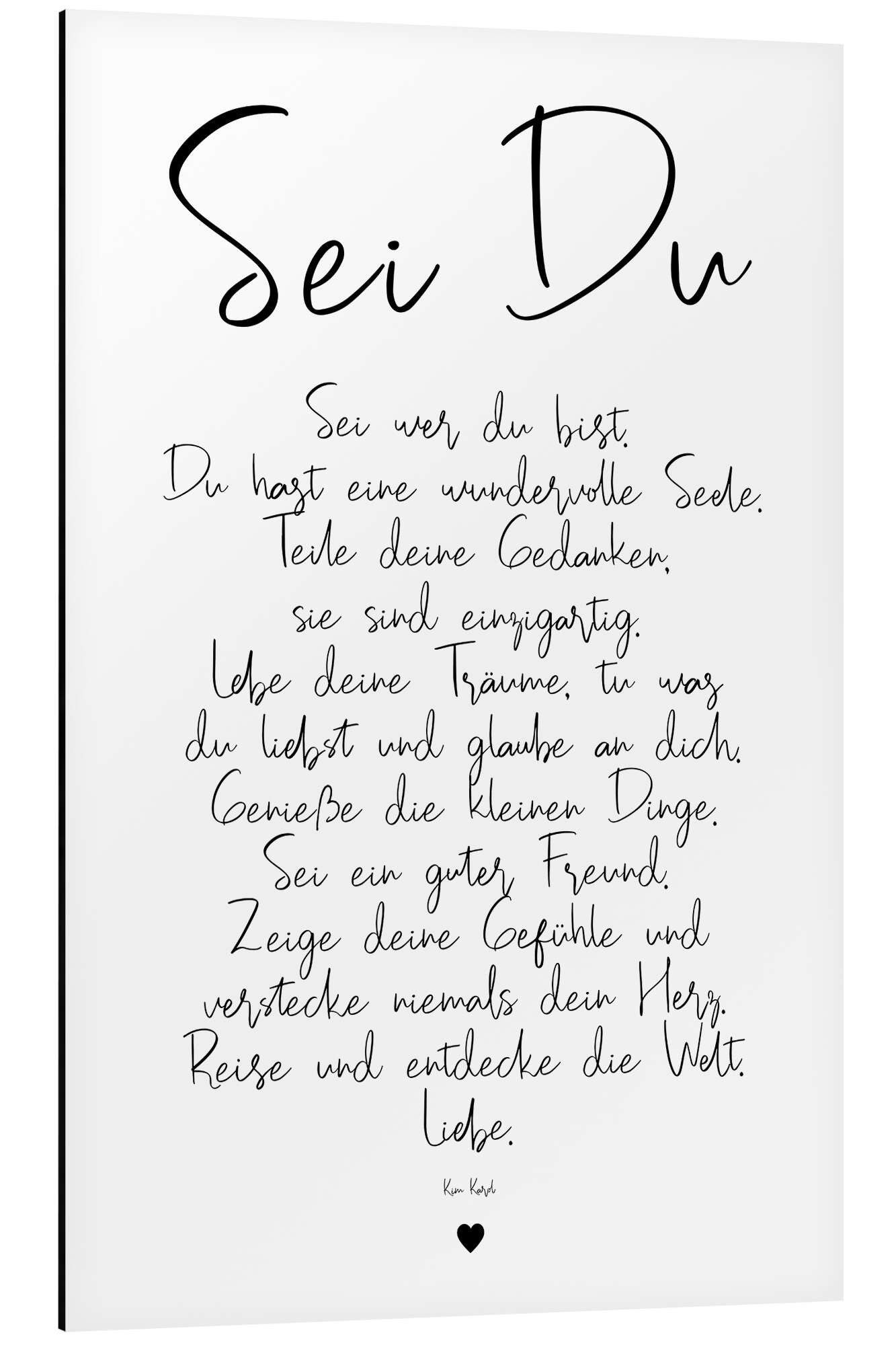 Posterlounge Wandbild Sei Du - ein günstig online kaufen