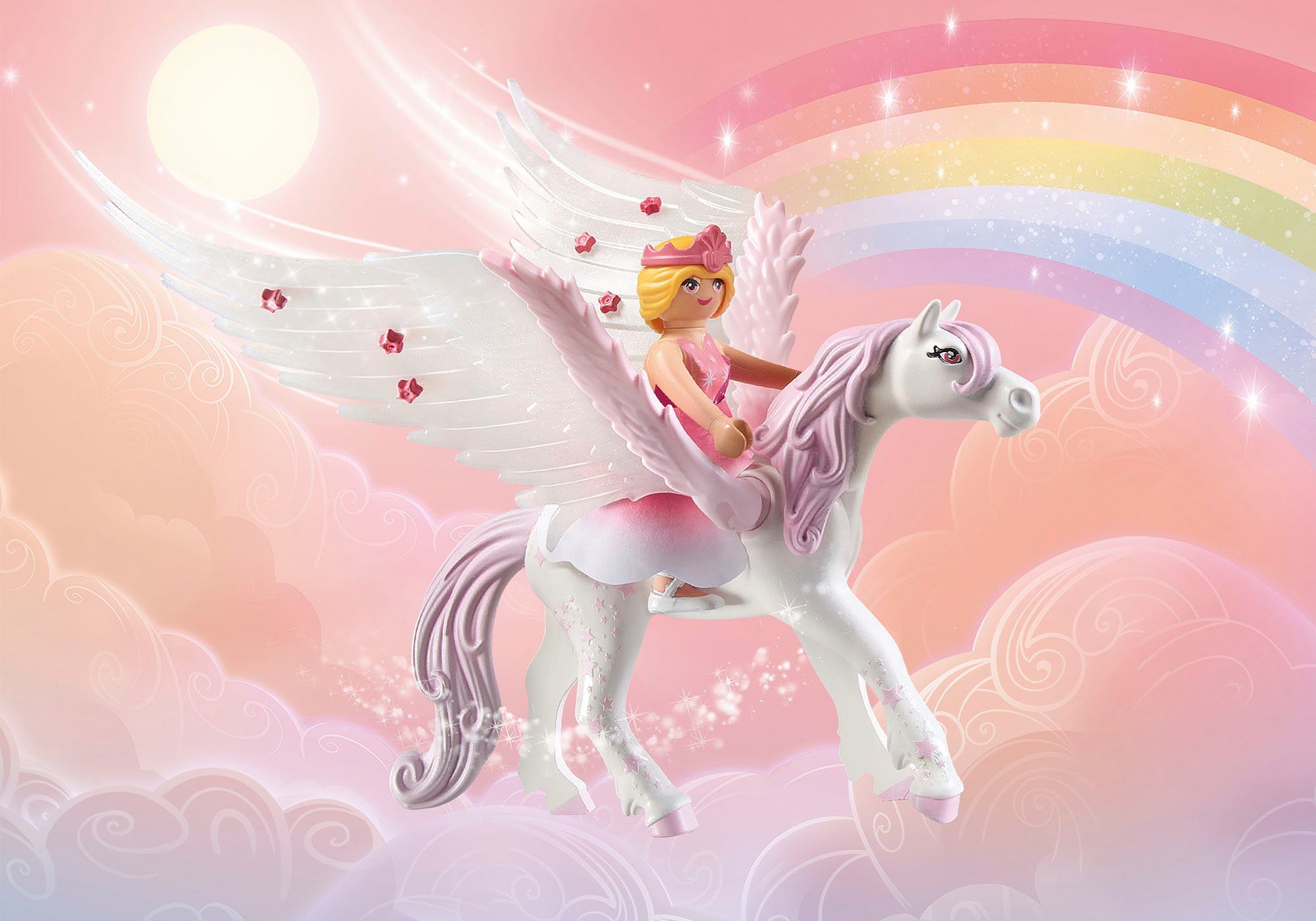 Playmobil® Himmlisches Regenbogenschloss (71359), Princess Magic Konstruktions-Spielset, (114 St) – Bild 4 von 5