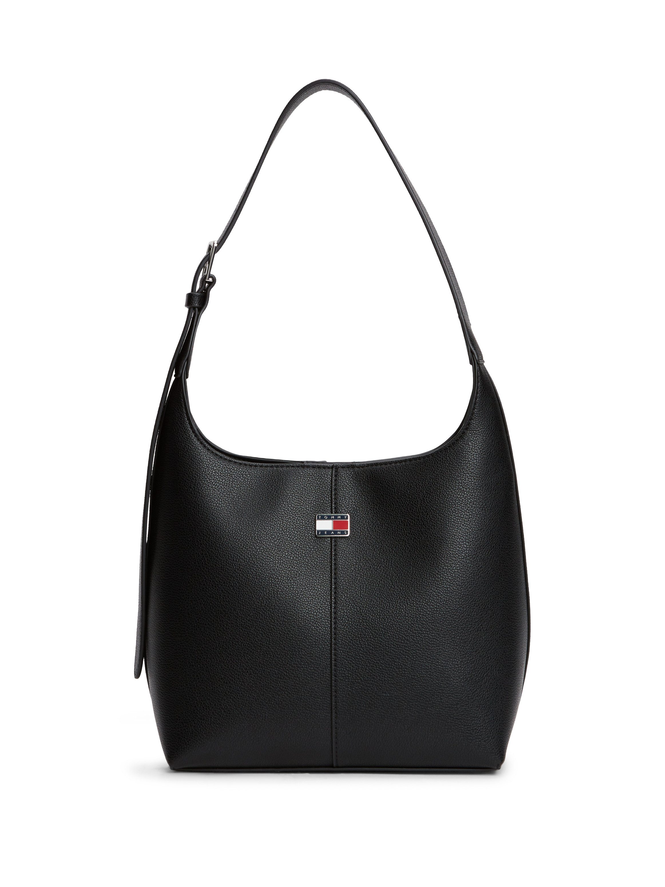 Tommy Jeans Schultertasche TJW CITY BUCKET, Damen Umhängetasche, Handtasche mit verlängerbarem Tragegriff