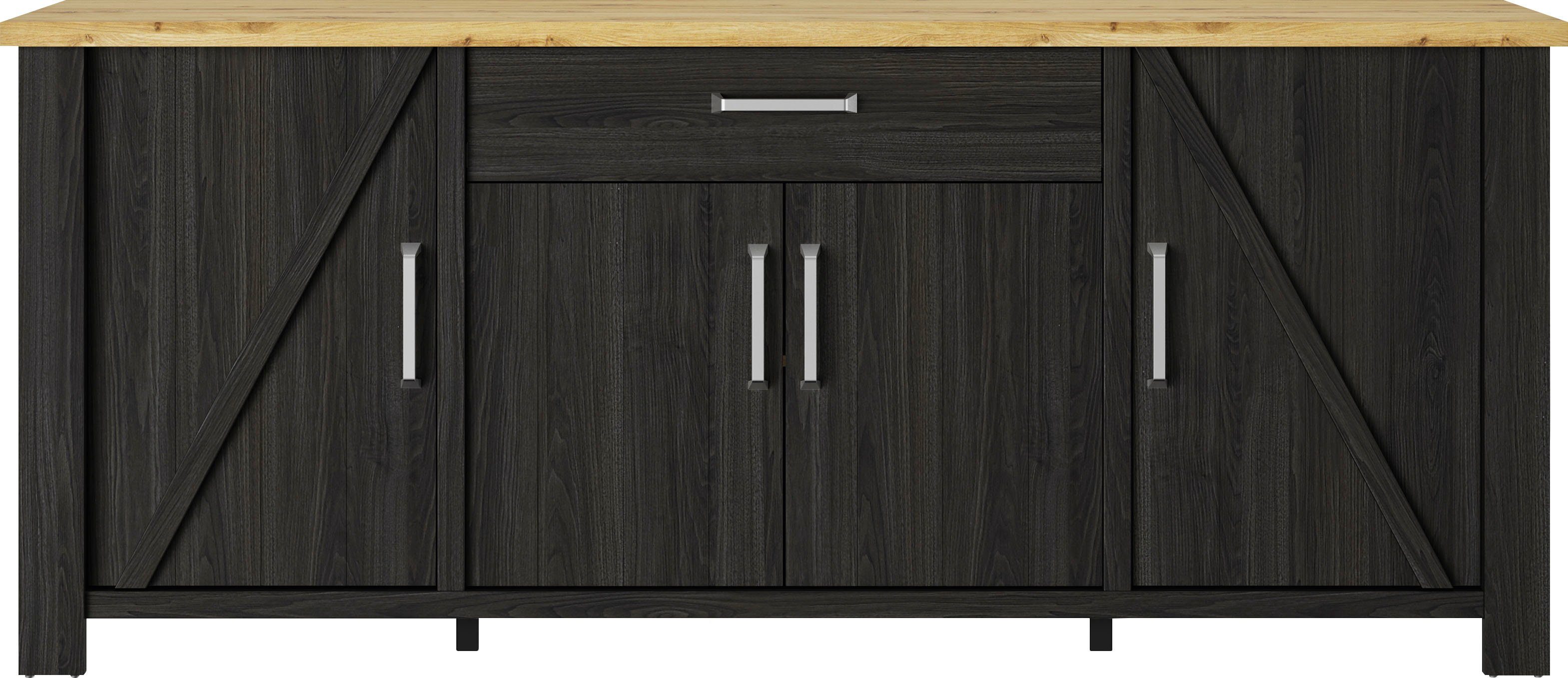 Gami Buffet Sequoia (1-St) Wohnzimmer-Programm in Landhaus- und Industrial-Dekor