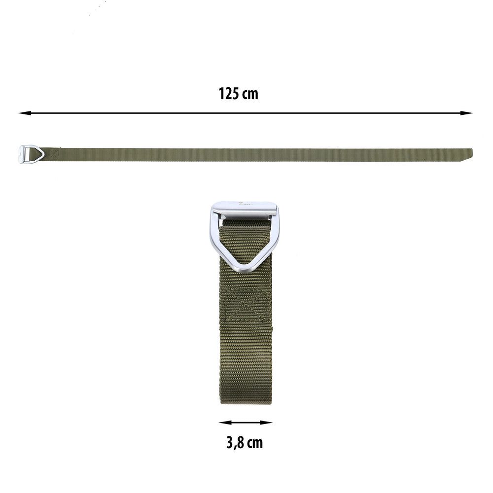 NILS CAMP Stoffgürtel Taktikgürtel Koppelgürtel Outdoorgürtel (Spar-Set, 1-St., 125 x 3, 8 cm robust) robust, leicht, taktisch, Metallschnalle