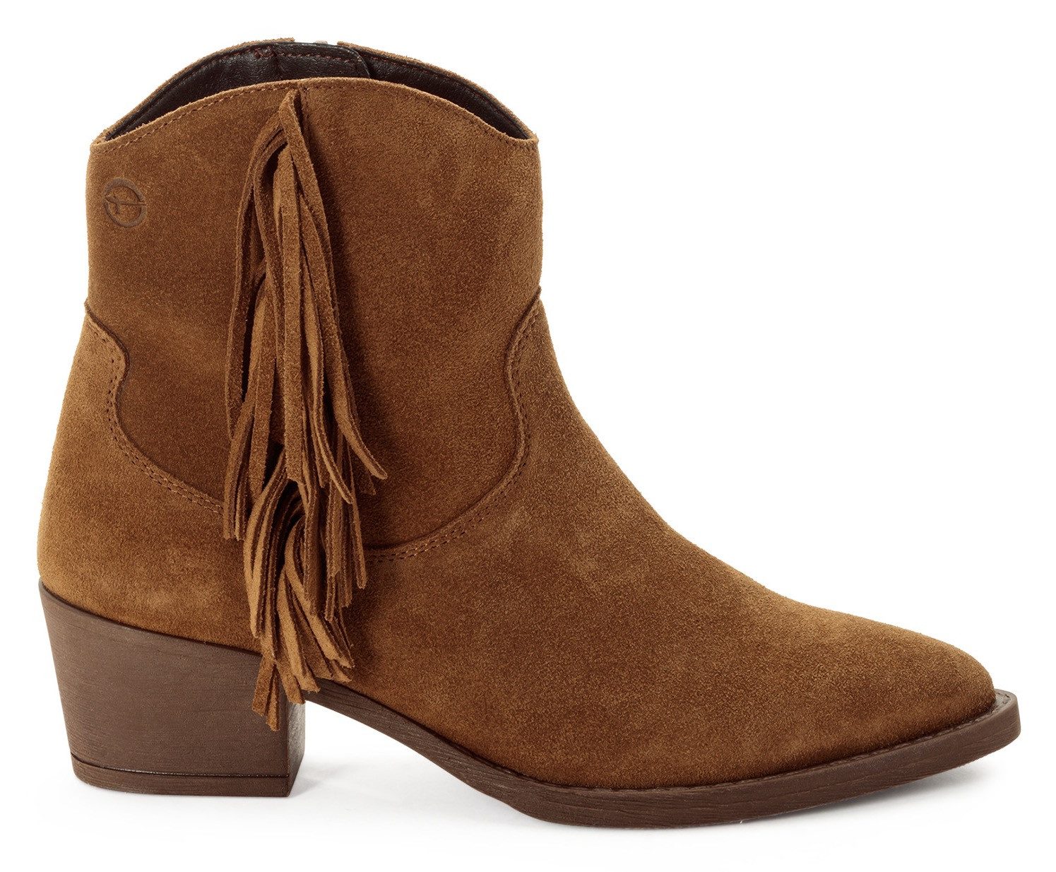 Tamaris Westernstiefelette Blockabsatz, Boots, Cowboystiefelette mit modischen Fransen
