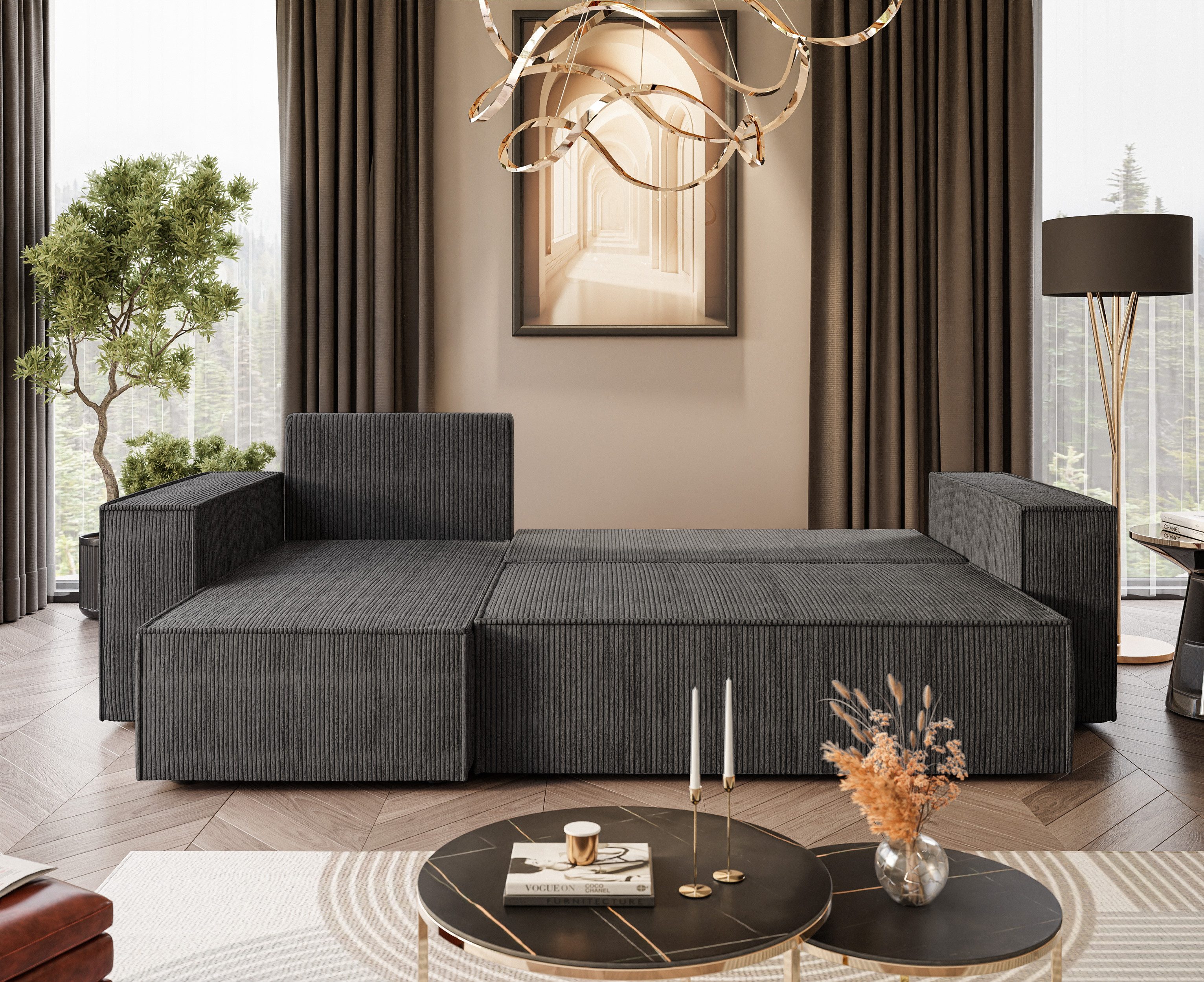 Lookway Ecksofa Gepolstertes CARLOS L-Form, Schlaffunktion günstig online kaufen