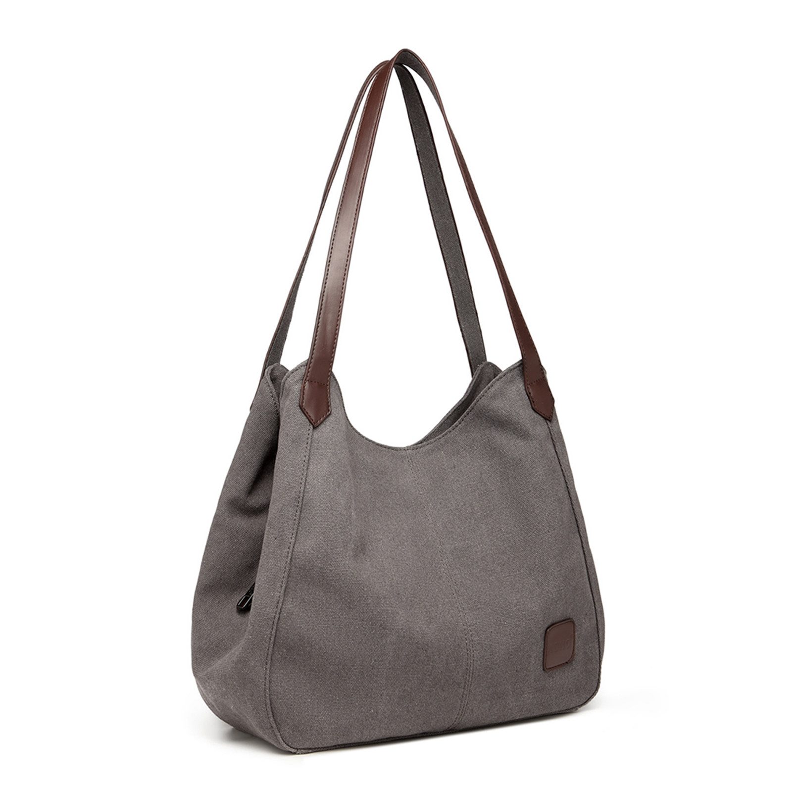 KONO Schultertasche Vintage Handtasche Damen Canvas Schultertasche günstig online kaufen