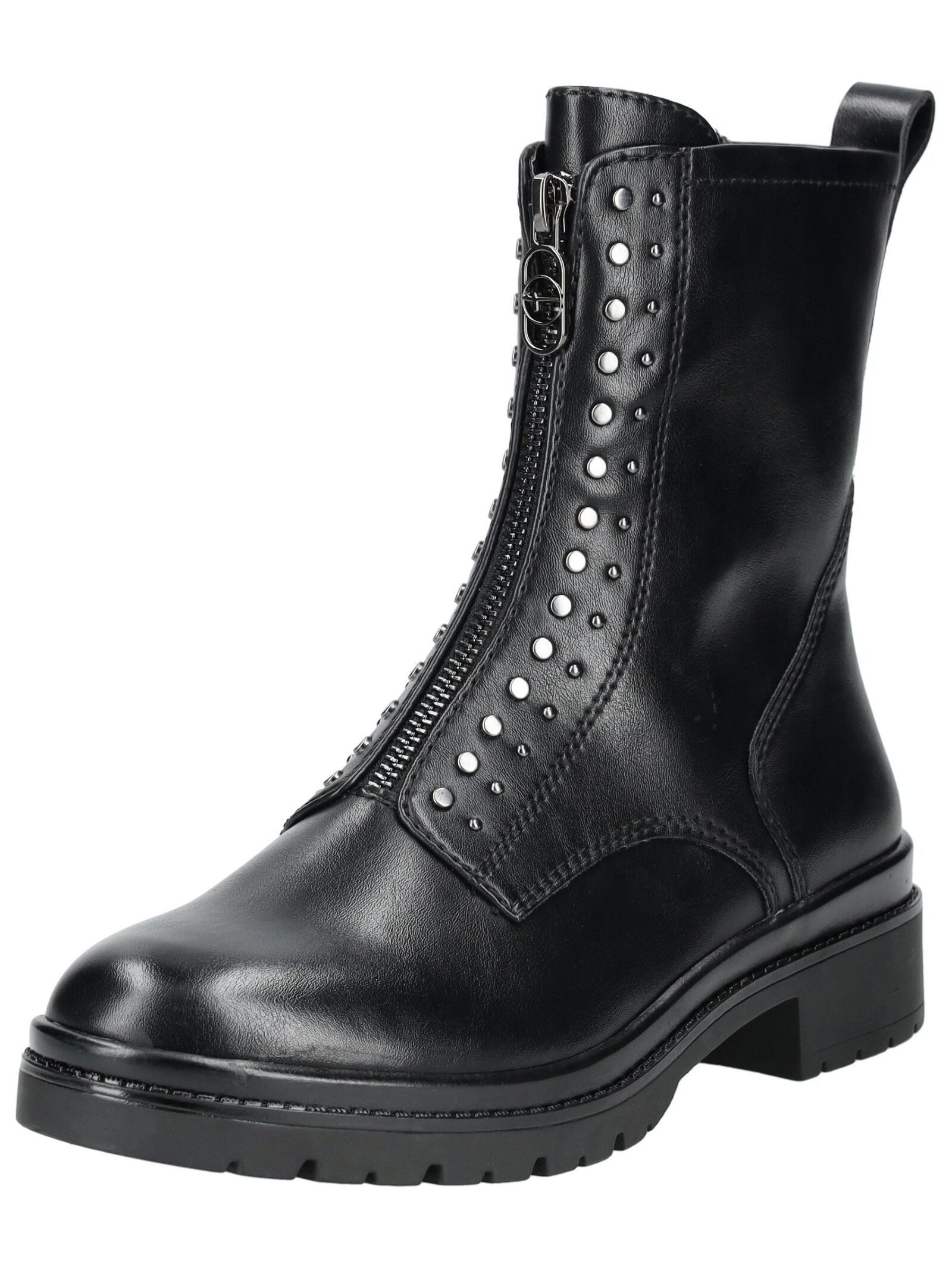 Stiefelette Lederimitat . Schnürstiefelette