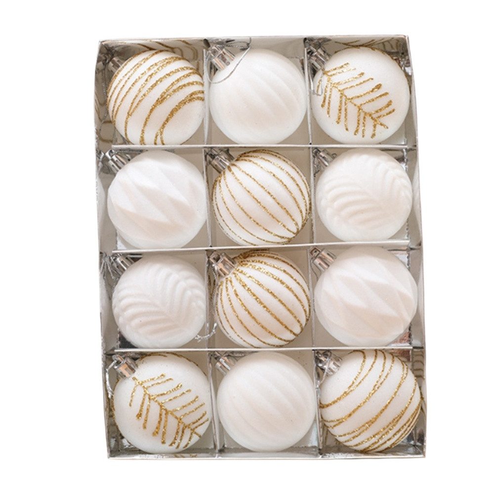 Cachito Weihnachtsbaumkugel Weihnachtskugeln aus Samt, 12er Set Samt Weihnachtsdeko, Christbaumschmuck