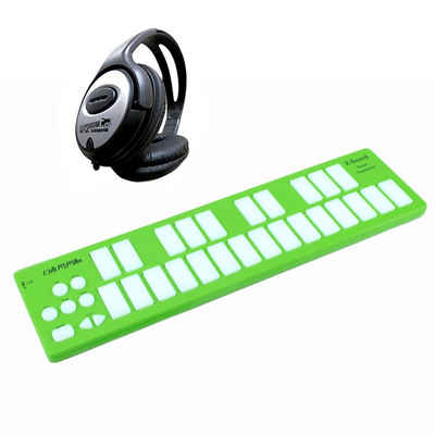 Keith McMillen McMillen K-Board MIDI-Controller Lime mit Kopfhörer Controller