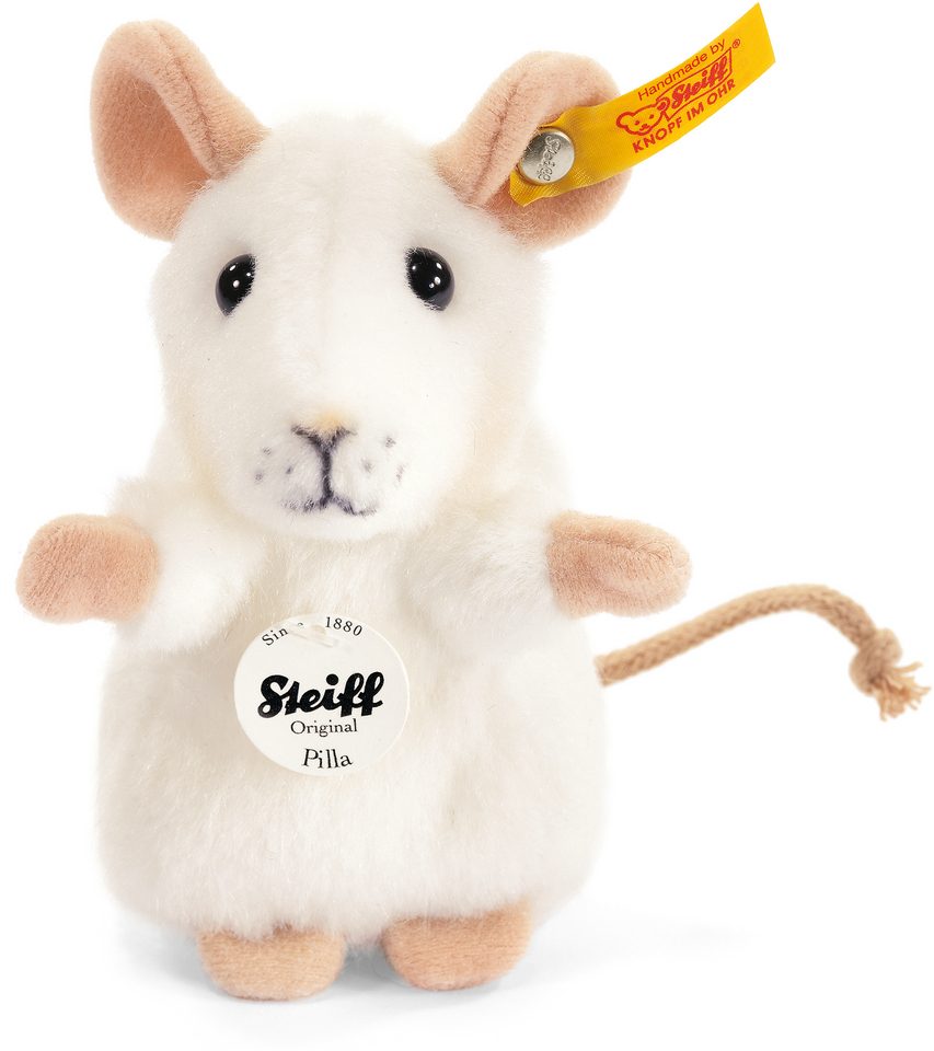 Image of Steiff Kuscheltier »Pilla Maus weiß, 10 cm«