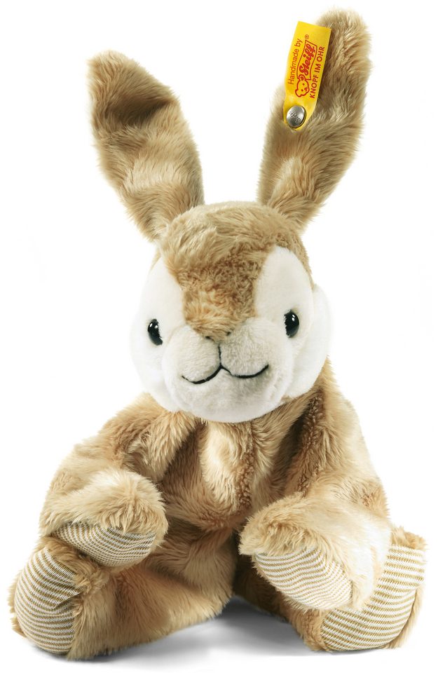 Image of Steiff Kuscheltier "Hoppel Hase", liegend, 16cm, braun