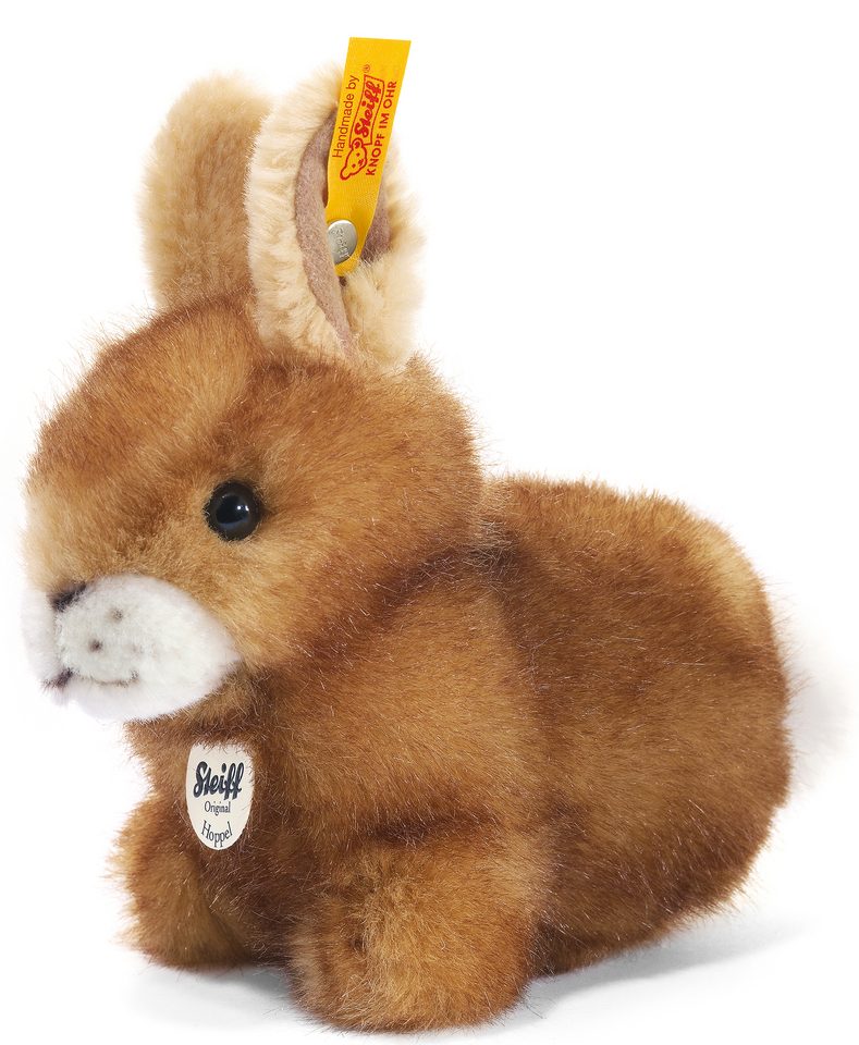 Image of Steiff 80081 - Hoppel Hase, braun gespitzt, 14 cm