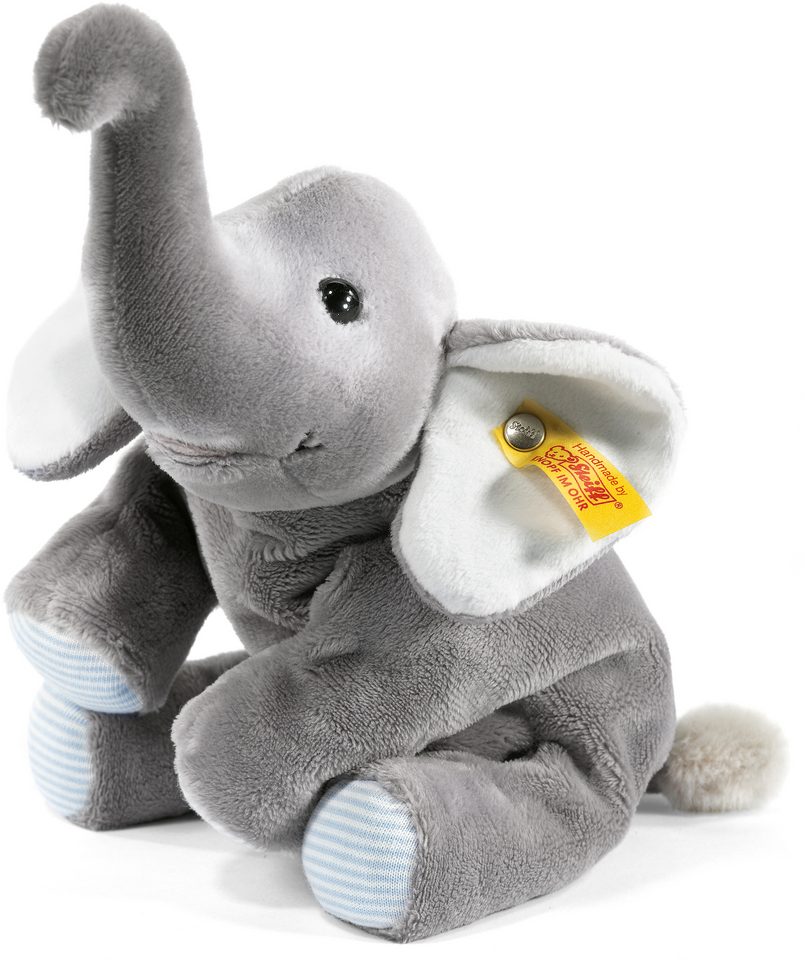 Image of Steiff Kuscheltier "Trampili Elefant", liegend, 16cm, grau