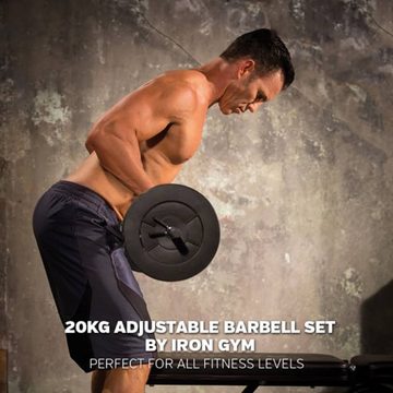 Iron Gym Hantel-Set Einstellbare Langhantel Set 20 kg IRG034