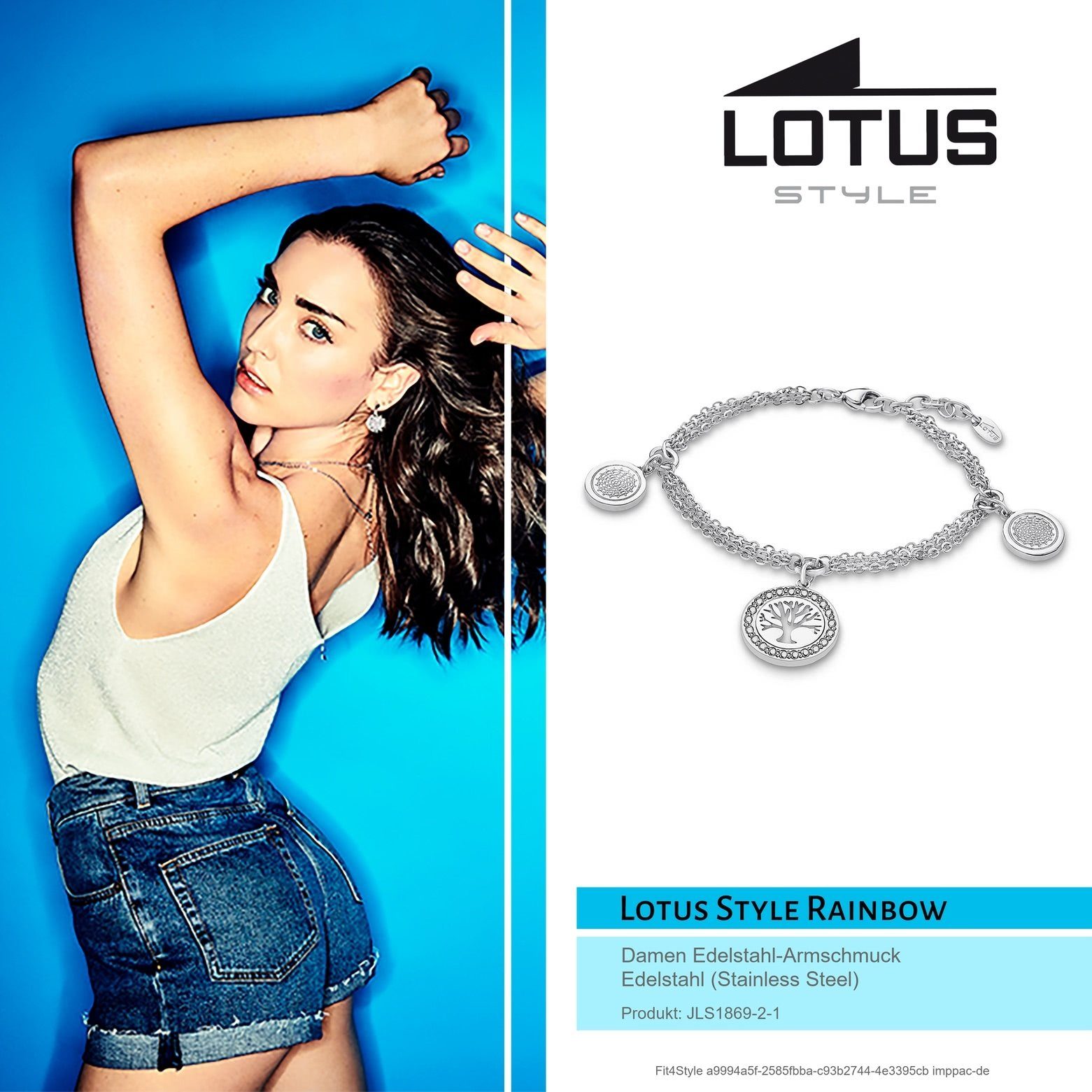 Lotus Style Edelstahlarmband Lotus Style Armband silber LS1869-2/1 (Armband), Armbänder für Damen Edelstahl (Stainless Steel)