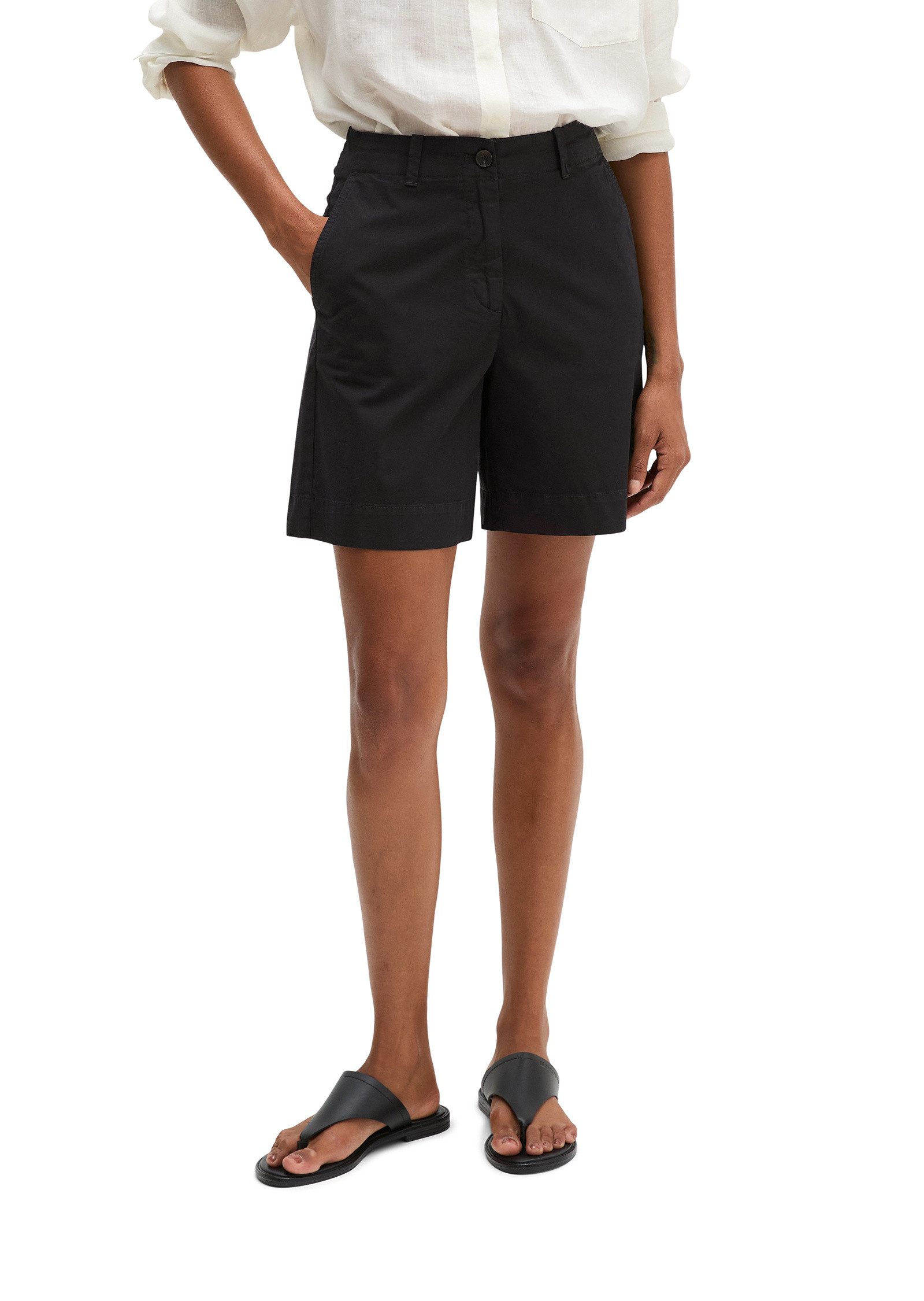 Marc O'Polo Shorts aus Organic Cotton-Lyocell-Leinen-Mix