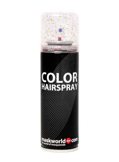 Maskworld Theaterschminke Color Haarspray Glitter Rot – Farbspray