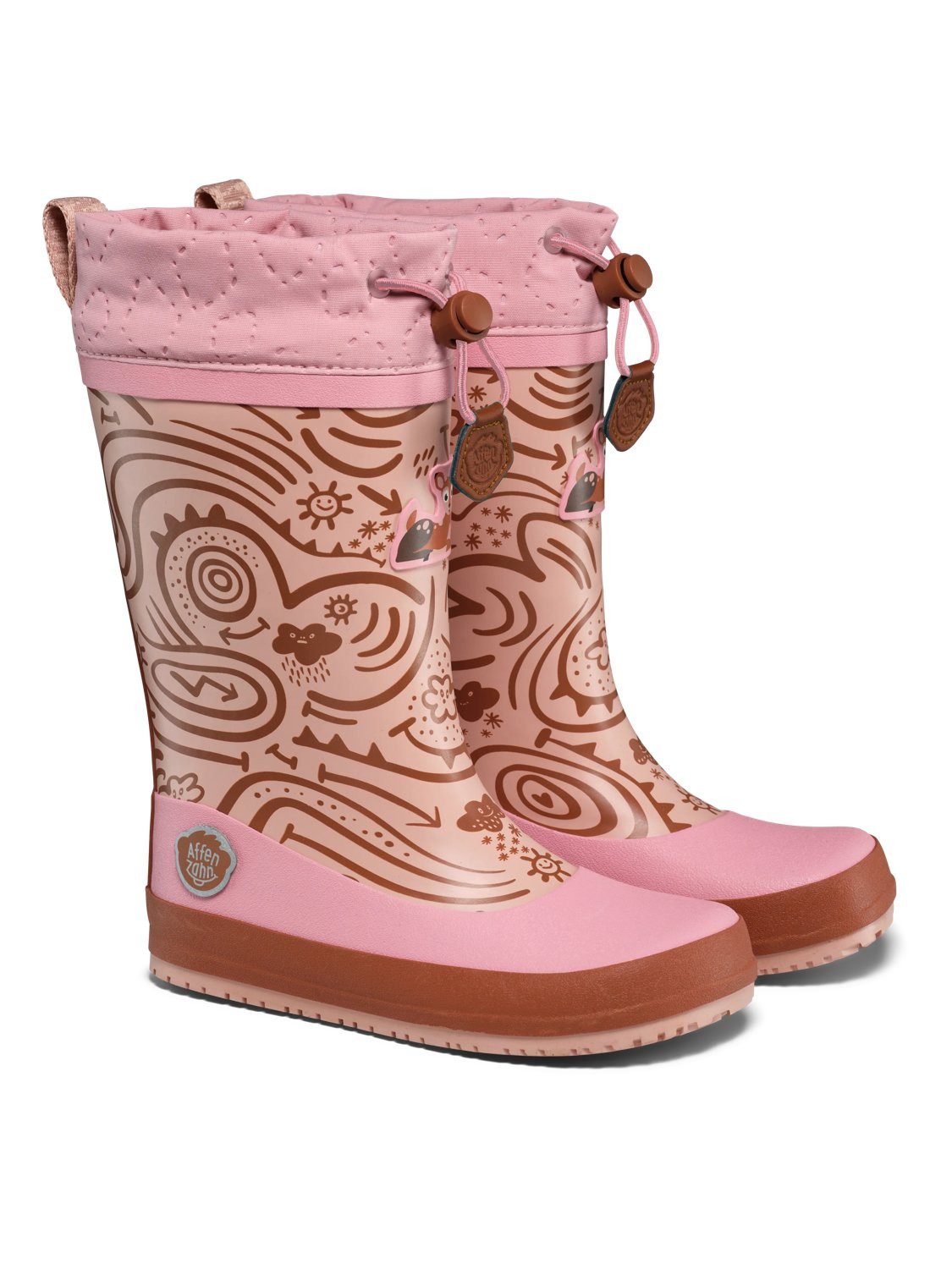 Affenzahn Vegan Puddly Gummistiefel nach Barfußschuhprinzip, wasserdicht