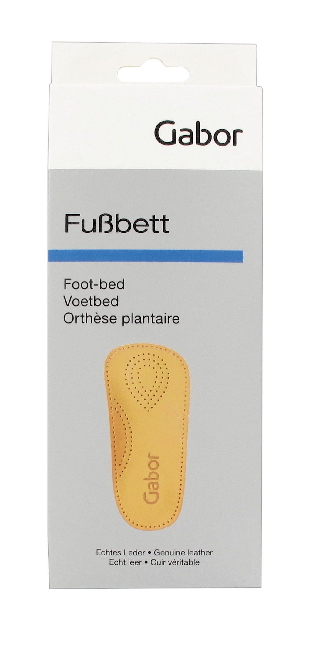 Gabor Fußbetteinlage Perfect Plus - kurzes Leder Fußbett