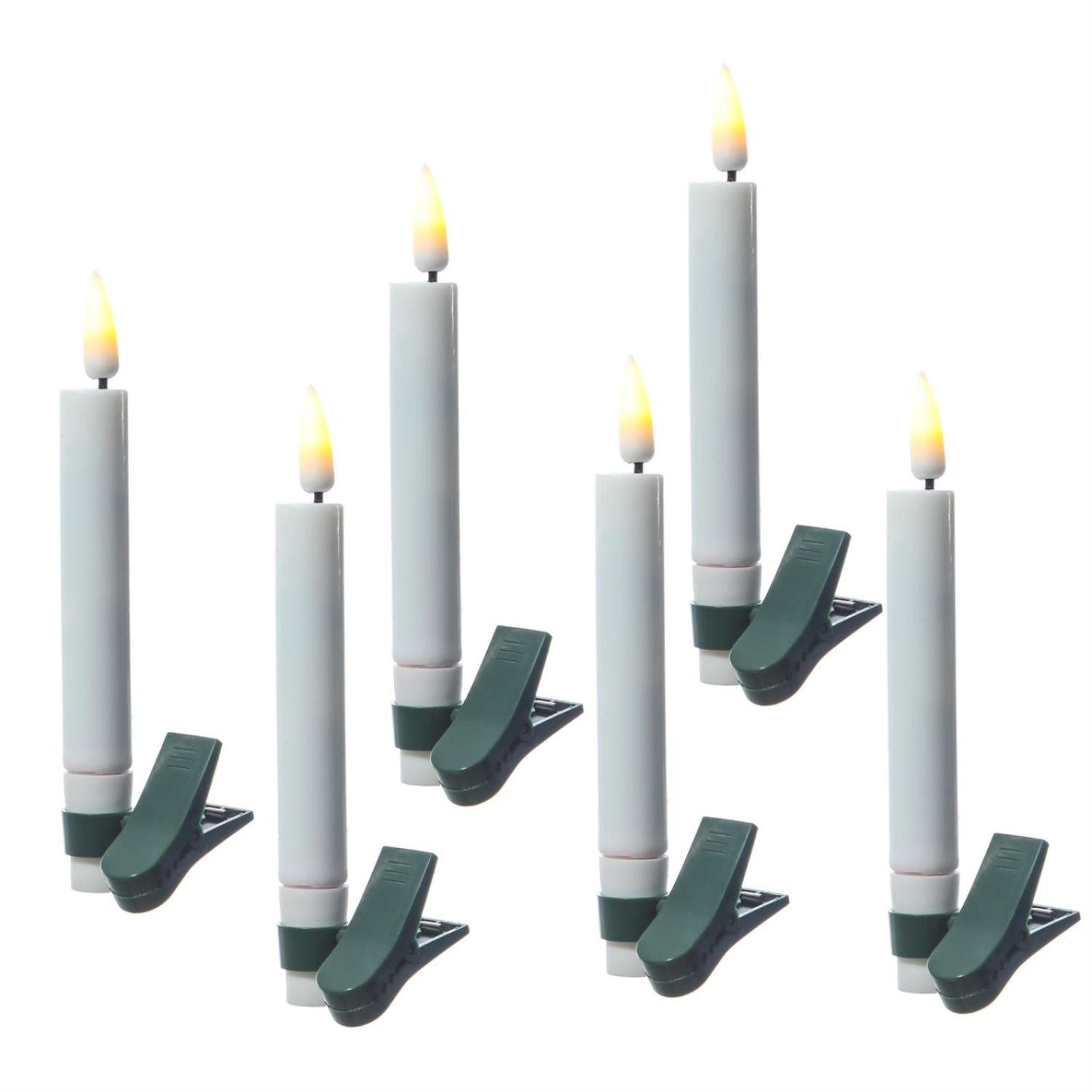 Deluxe Homeart LED-Christbaumkerzen LED Baumkerzen mit Clip Deluxe Baumbele günstig online kaufen