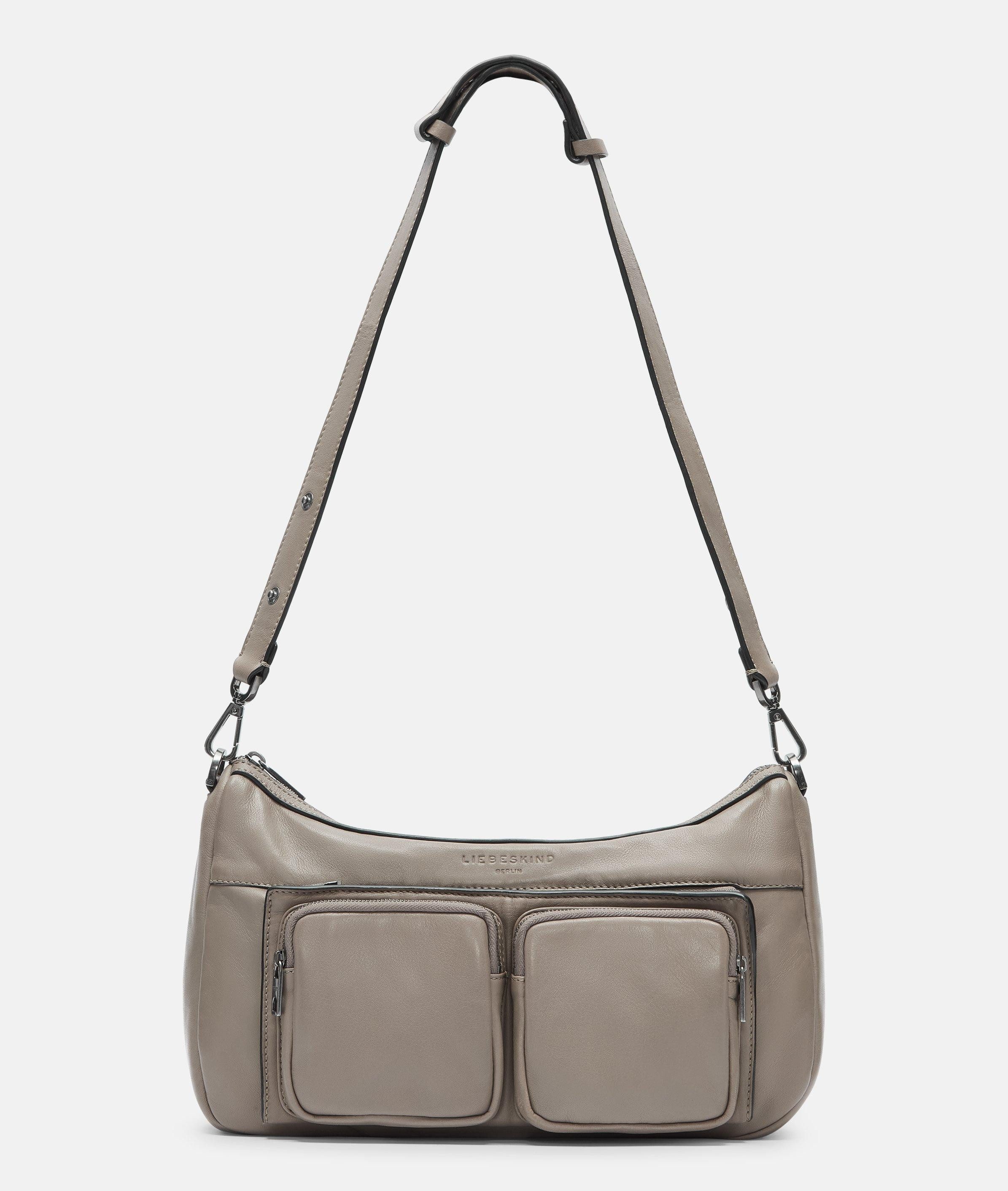 Liebeskind Berlin Schultertasche Maia Hobo M, Mittelgroße Hobo-Bag aus Schafsleder