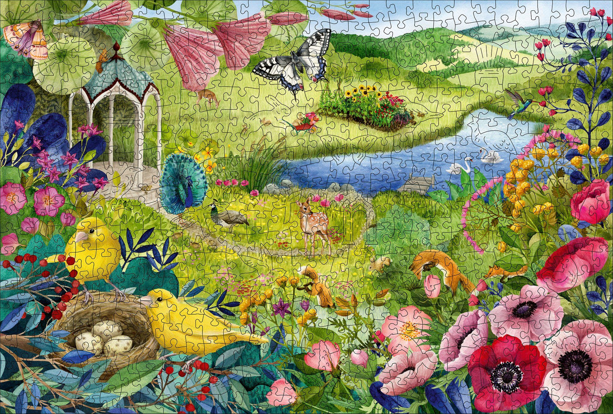 Ravensburger Puzzle Wooden, Wilder Garten, 500 günstig online kaufen