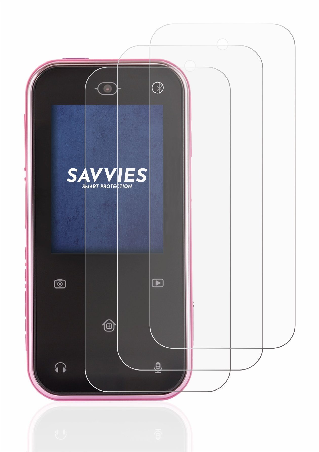 Savvies Schutzfolie für Vtech Kidizoom Snap Touch, Displayschutzfolie, 6  Stück, Folie klar