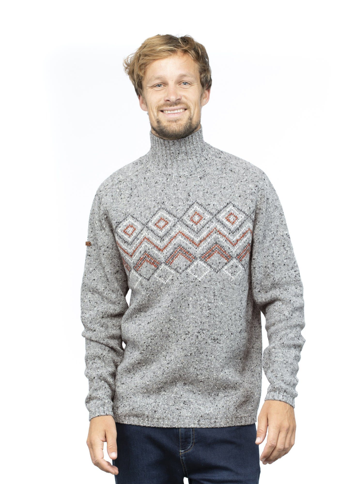 Grey M Chillaz Sweater Chillaz Fleecepullover Melange Herren Selfoss