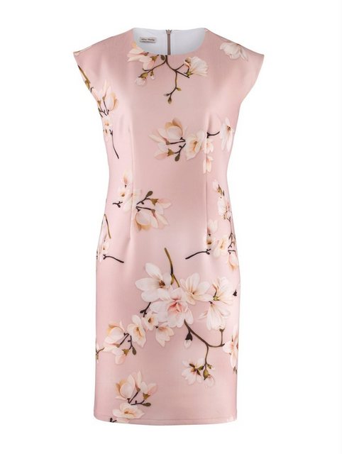 Alba Moda Kleid allover im floralen Dessin in rosa