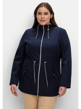 Sheego Softshelljacke Große Größen mit gestreifter Innenseite