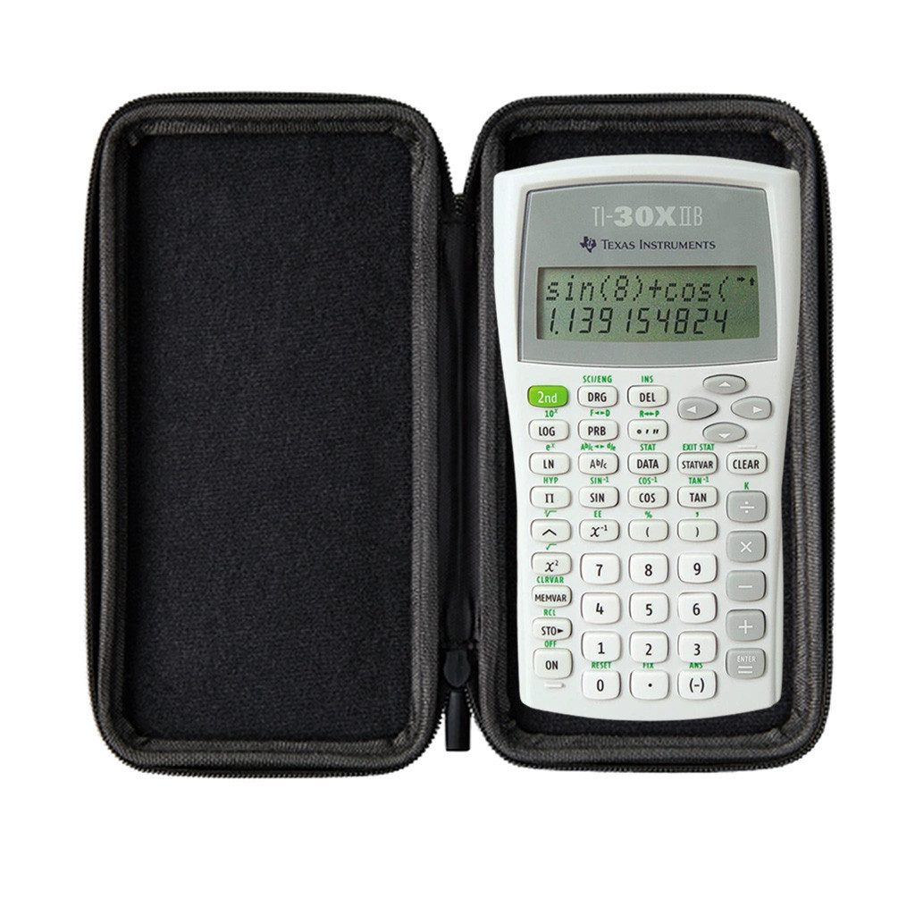 Texas Instruments Taschenrechner TI-30XIIB inkl. inkl. WYNGS Schutztasche Schwarz