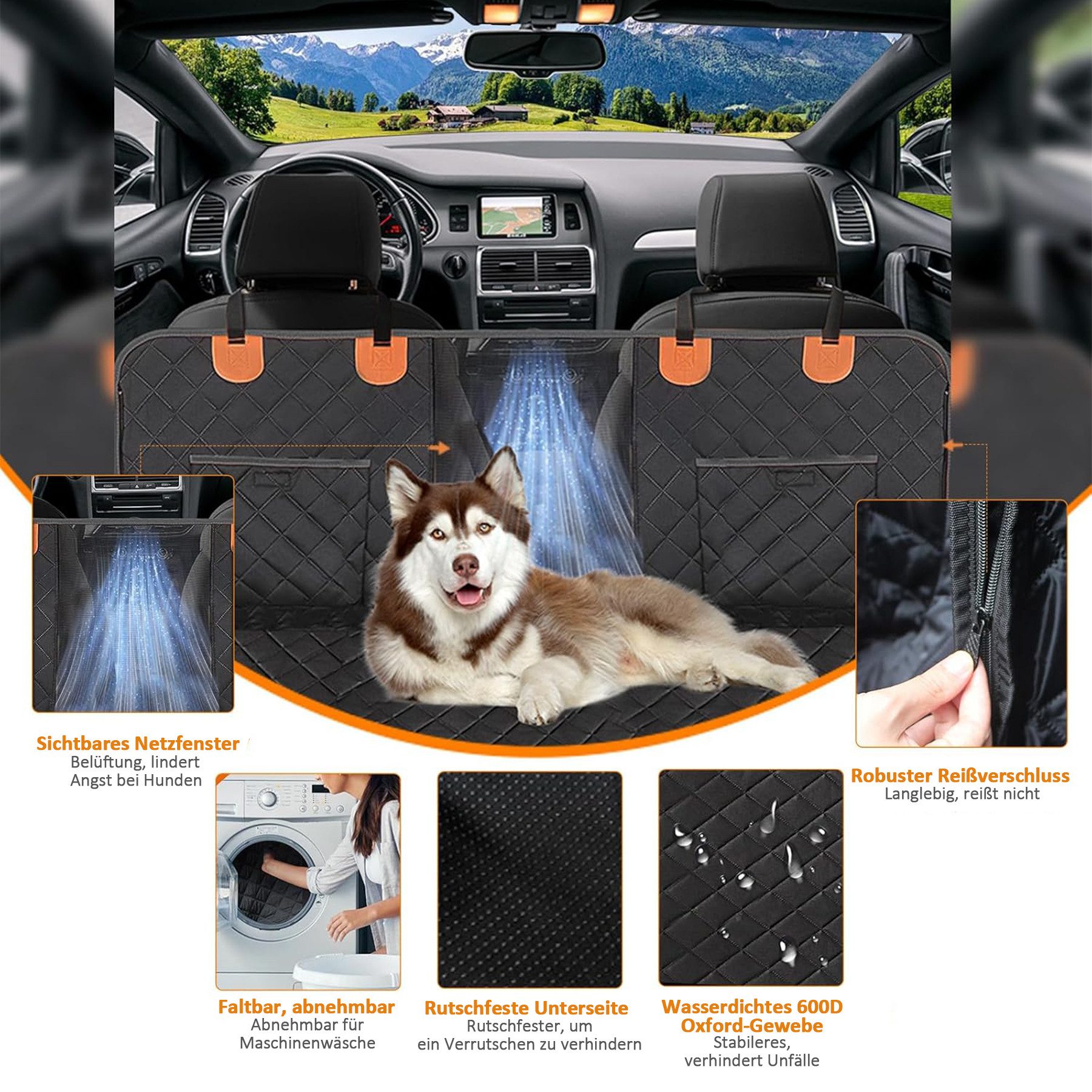 HomeMiYN Hundematte Auto Rücksitz Hundematte 3 günstig online kaufen