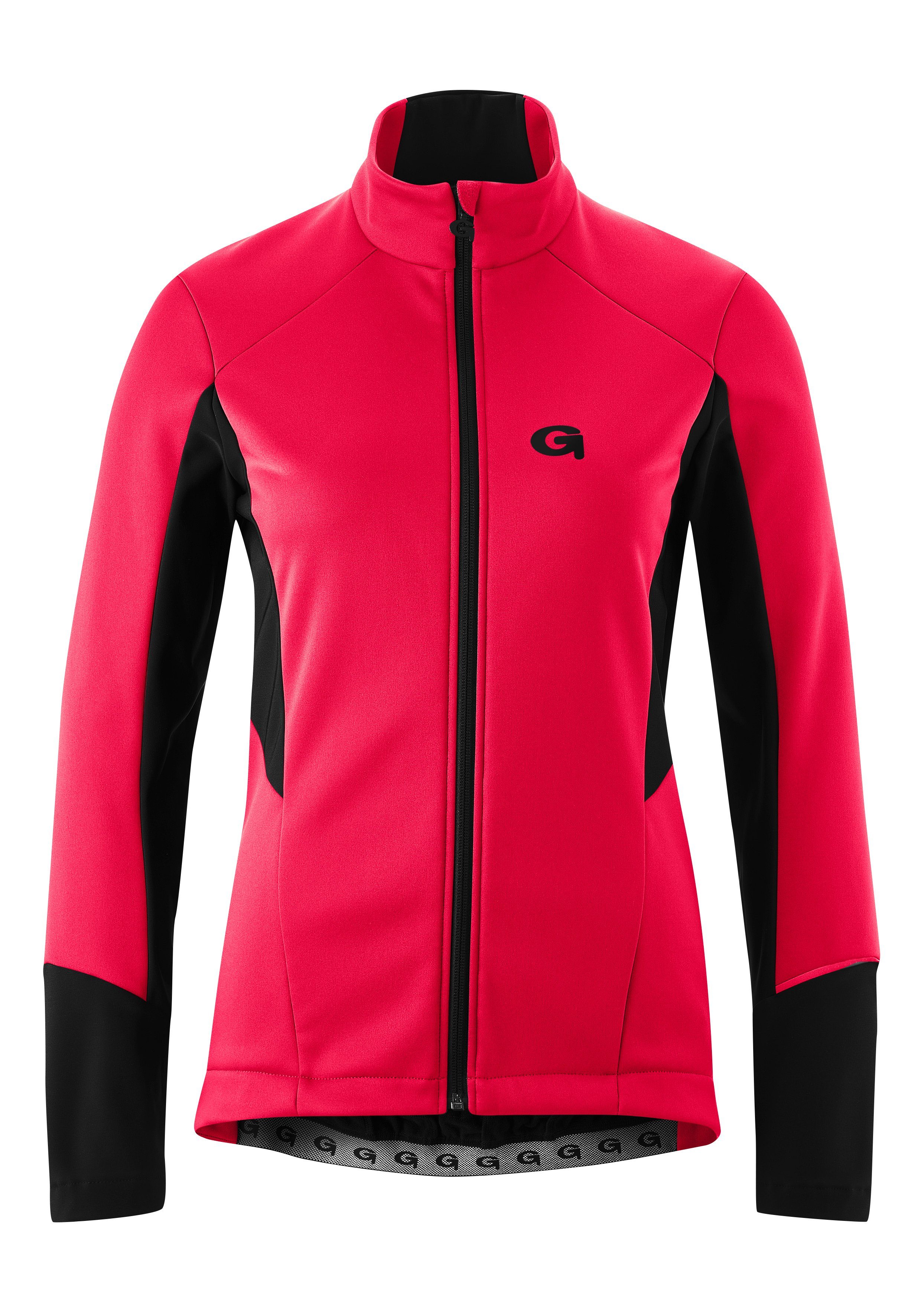 Windjacke FURIANI Fahrradjacke neonpink Gonso und wasserabweisend atmungsaktiv Damen Softshell-Jacke,