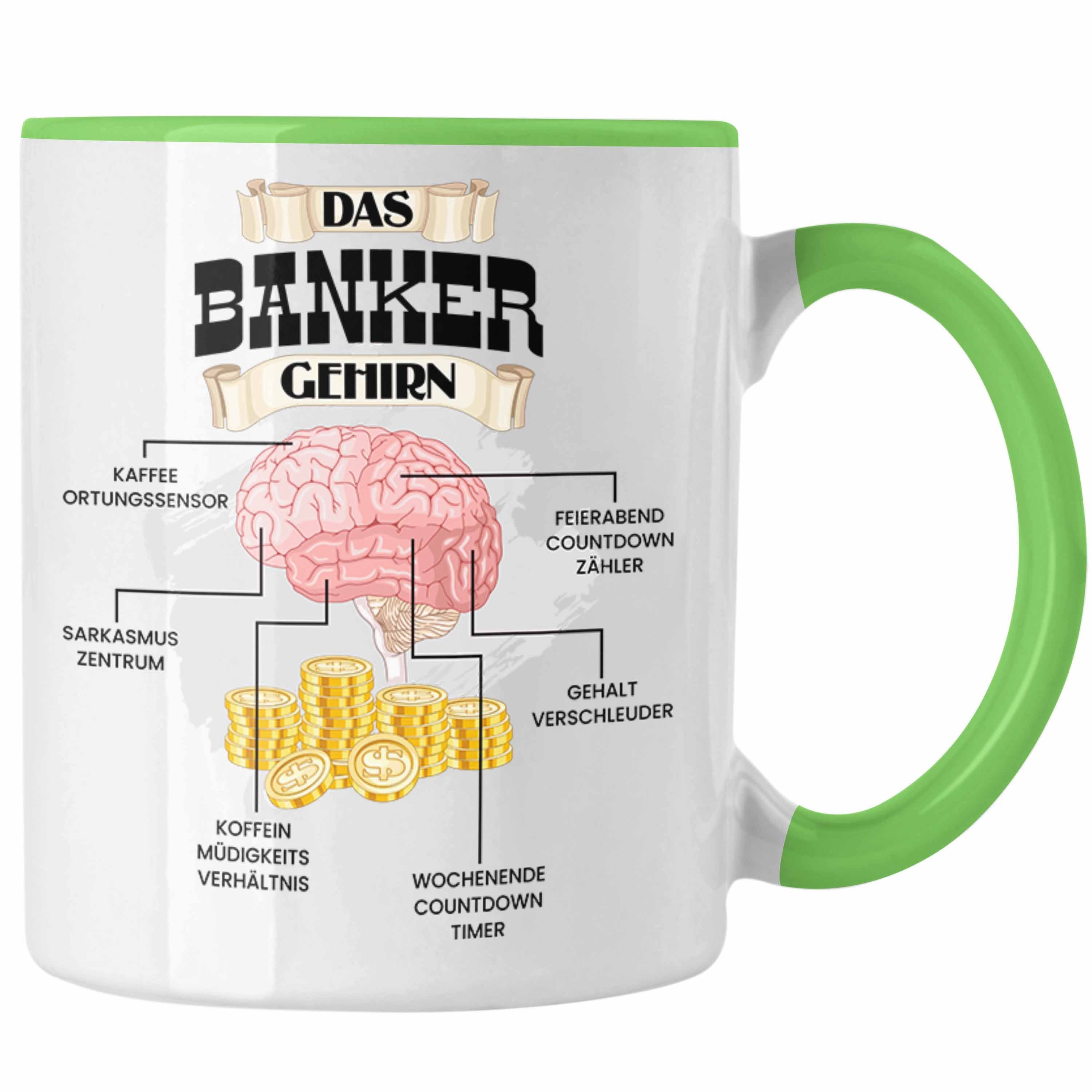 Trendation Tasse Trendation Grün Spru Investment Banker Geschenk Lustiges - Banker für Tasse