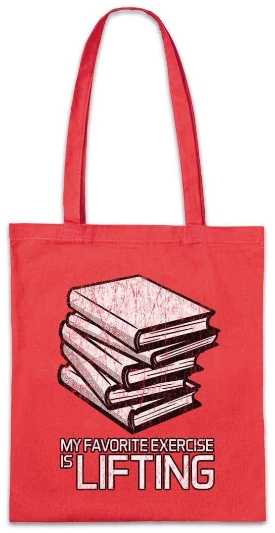 Urban Backwoods Beuteltasche Book Lifting Stofftasche Lehrer Teacher Buch Bücher Bibliothekar (1-tlg), Bibliothek Uni Professor Schüler