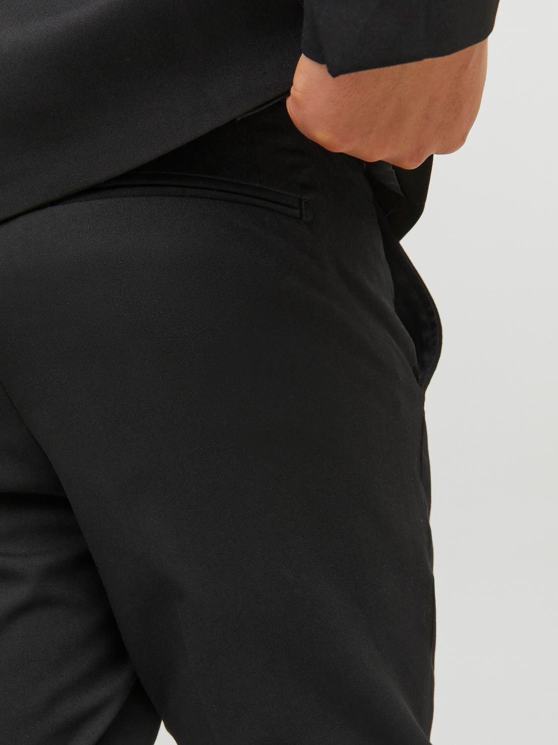 Jack & Jones Junior Anzughose JPRSOLAR elastisch, pflegeleicht, komfortabel unifarben, modisch, slim fit, Web