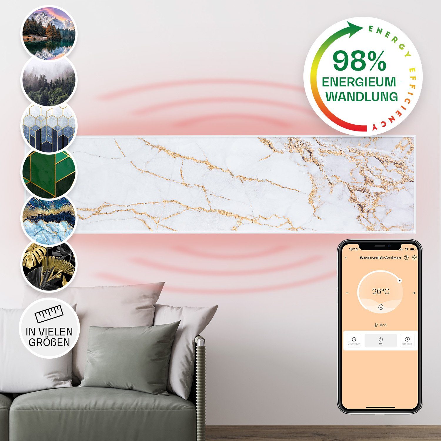 Klarstein Heizkörper Wonderwall Air Art Smart, günstig online kaufen