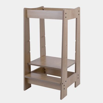 etc-shop Haltegriff, Lernturm Stehhilfe Kindertritt höhenverstellbar stabil Holz